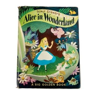 Walt Disney’s Alice in Wonderland A Big Golden Book 1976